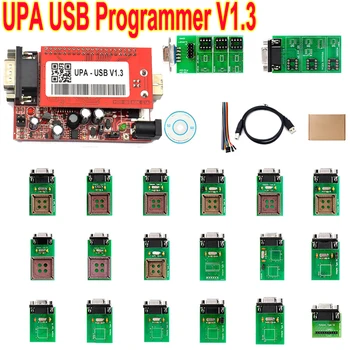 UPA USB Программатор USB V1.3 SN 050D5A5B Полные Адаптеры С функциями NEC 40Pin Разъем Zif 16Pin SOIC 93C Чип 24C01 85C92