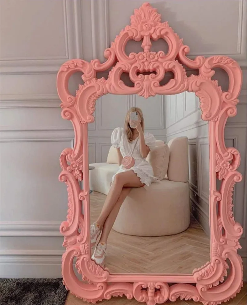 Европейская флуоресцентная пудра Home Princess в стиле ретро с зеркалом в полный рост