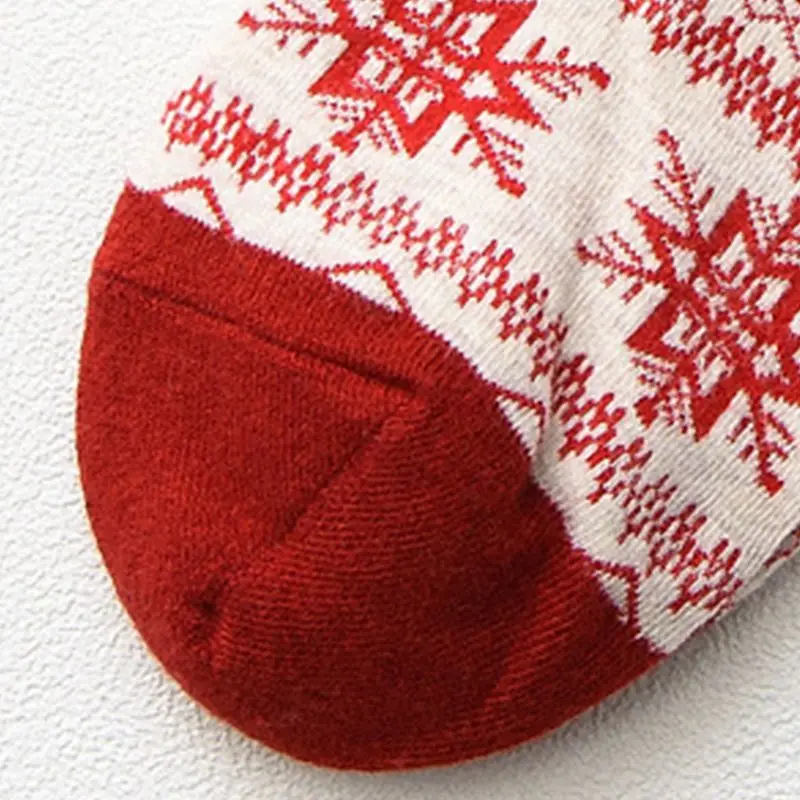 Женские Рождественские Забавные длинные теплые носки с 3D оленями, Хлопковые, Красочные, эластичные