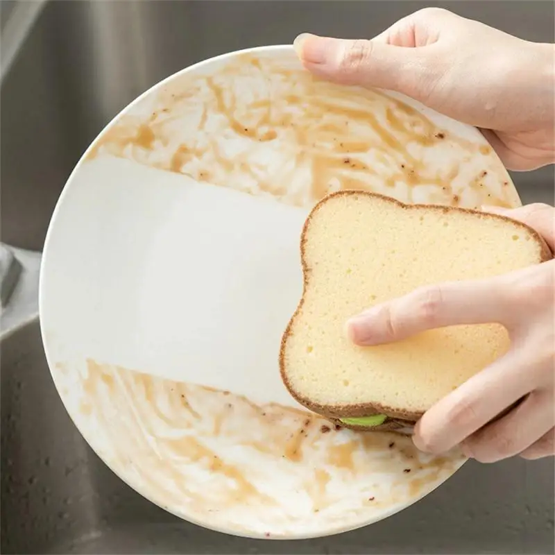 Кухонное полотенце типа сэндвич Креативные Губки Щетка для чистки Кухонных принадлежностей Губки В форме бутерброда для тостов Бытовая Салфетка Гаджет