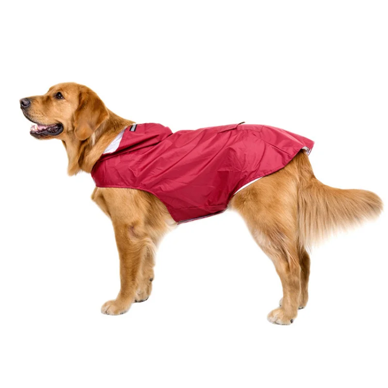 Маленькие Собаки Дождевик Пончо Ретривер Лабрадор Золотая Собака Одежда Пальто Большой Питомец Для Плаща Дождевик Светоотражающий Водонепроницаемый Собака Йорк