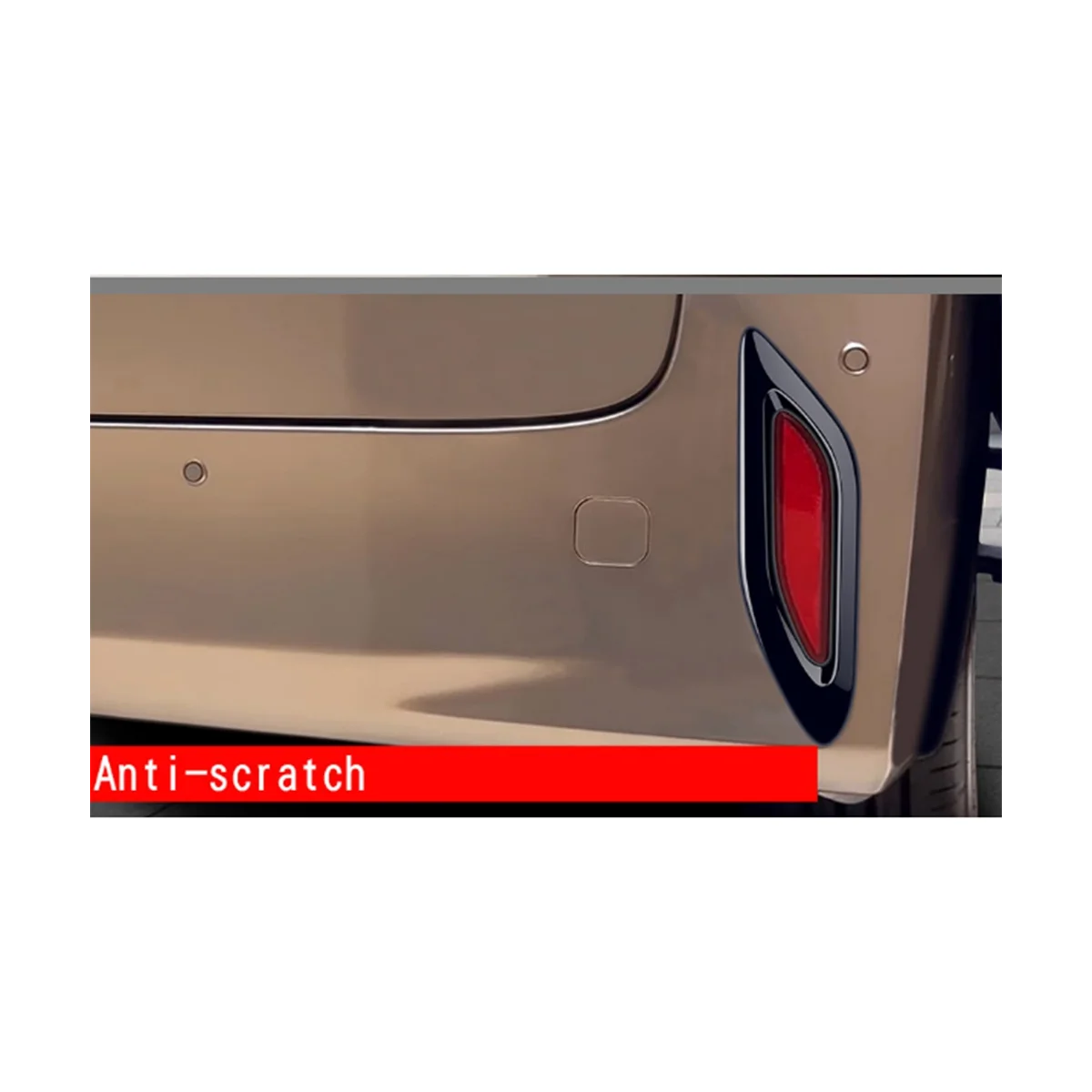 Автомобильная ярко-черная задняя противотуманная фара, рамка фонаря, Накладка для Alphard 40 Series 2023 + Автомобильные Аксессуары