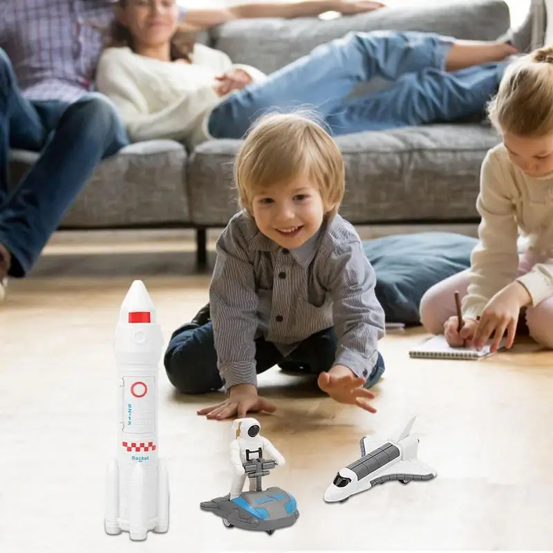 Космический игровой набор Space Shuttle Игрушечная Ракета Playset Astronaut Venture Космический набор Space Rover Шаттл Космическая станция Подарок на День Рождения