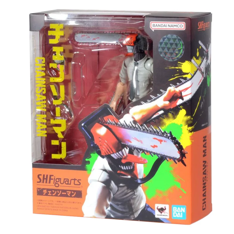 В наличии Bandai Original Подлинный S.H.Figuarts SHF Chainsaw Man Denji Аниме Фигурка Готовая Модель Комплект Коллекция Роботов
