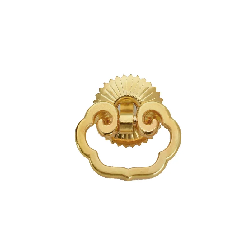 Китай Современное минималистичное кольцо для ящика для обустройства дома с одним отверстием, Тяговое кольцо для дверной ручки американского Золотого шкафа